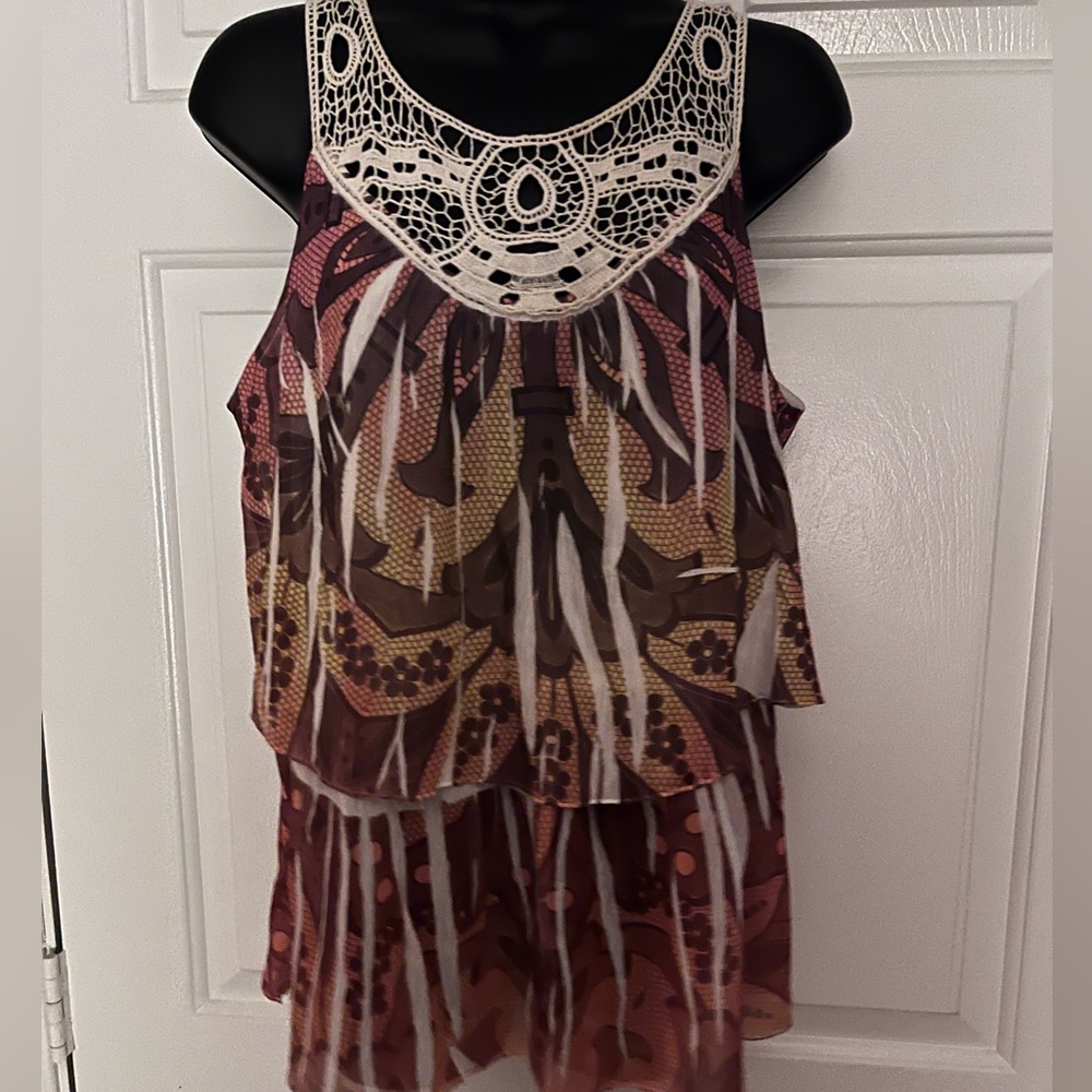 DONATED Womens Boho Top size XL